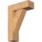 Ekena Millwork Traditional Block Smooth Bracket w/ Offset Brace, Western Red Cedar, 7 1/2"W x 22"D x 30"H BKT0806X22X30TRA05SWR - alternate 1